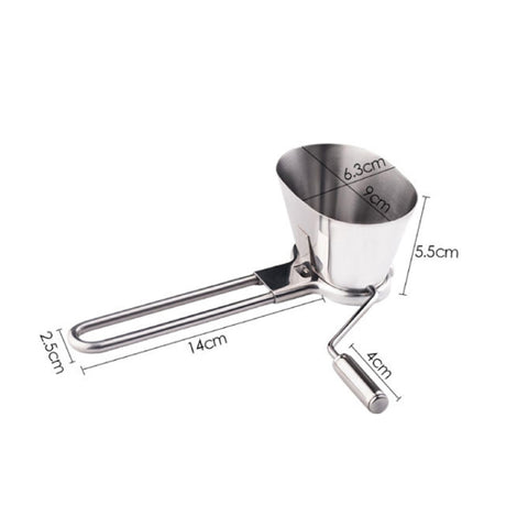 Tritatutto per verdure multifunzione in acciaio inossidabile Tritatutto per erbe Condimento Tritatutto manuale per coriandolo, Coriandre Chopper