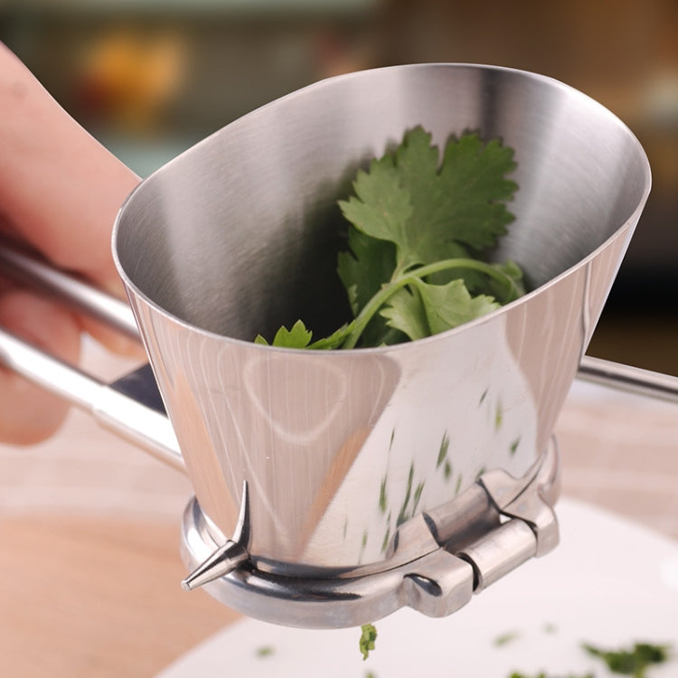 Tritatutto per verdure multifunzione in acciaio inossidabile Tritatutto per erbe Condimento Tritatutto manuale per coriandolo, Coriander Chopper