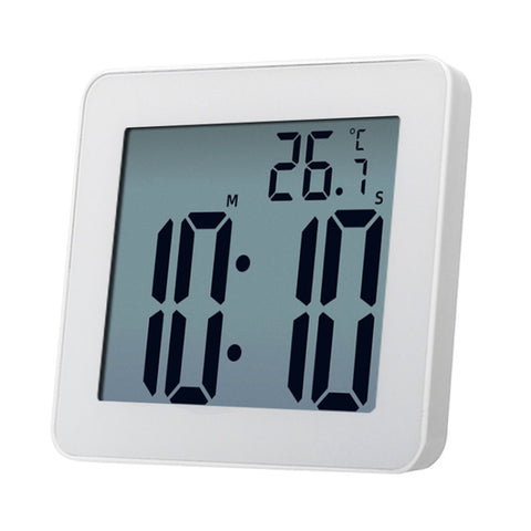 Orologio da parete impermeabile Orologio da bagno LCD Sveglia elettronica da cucina, Waterproof Wall Clock