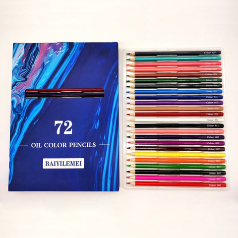 Set completo di versione inglese a matita colorata per studenti a 72 colori, 72-color Pencil English Version Set
