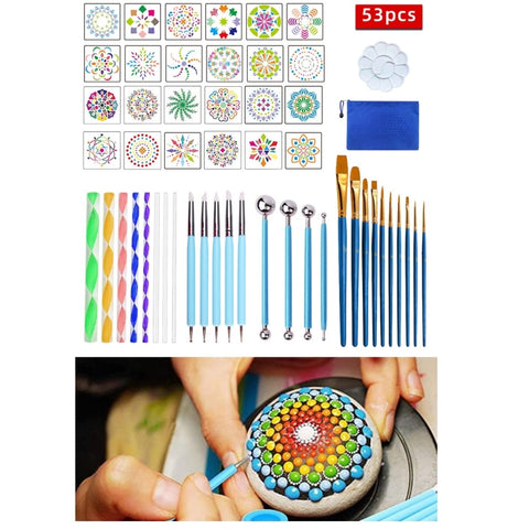 Strumento da disegno mandala da 53 pezzi con custodia, Drawing Tool