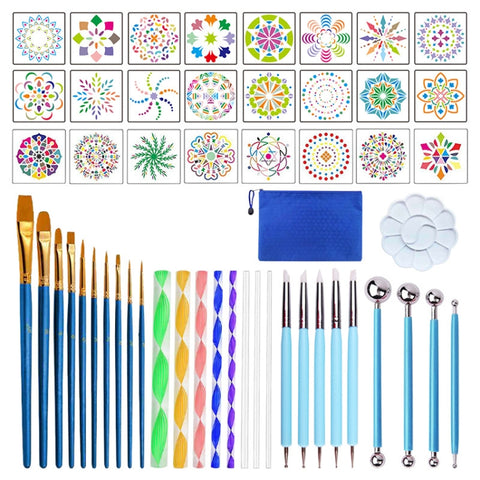 Strumento da disegno mandala da 53 pezzi con custodia, Drawing Tool