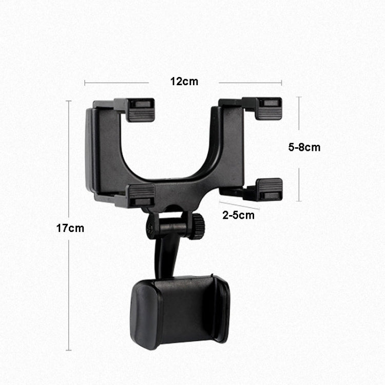 clip-di-fissaggio-del-tachigrafo-della-staffa-del-telefono-cellulare-dello-specchietto-retrovisore-dell-automobile-da-2-pezzi-2pcs-rearview-mirror-mobile-phone-bracket - immagine 6