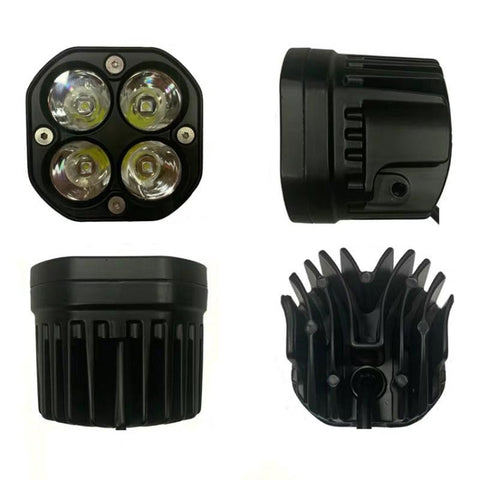 40W luce bianca moto LED faretto faro auto paraurti anteriore luce fuoristrada modifié tetto luce, lumière blanche