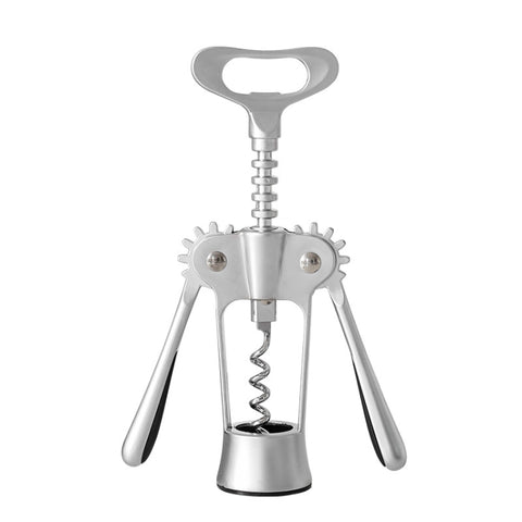 Apribottiglie manuale multifunzionale en lega di zinco per vino da cucina, alliage de zinc argent
