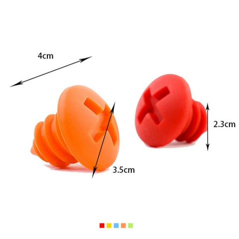 Tappo pour bouteilles en silicone pour la conservation du vin rouge en forme de vite pour 10 pièces, forme de vis
