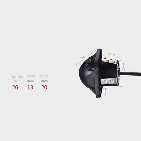 Telecamera per retromarcia a forma di cappello di paglia per auto Telecamera per retromarcia per visione notturna HD per auto, MZ-187CCD