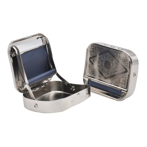 2 PCS 70MM Sigaretta automatica in metallo per sigarette a forma di scatola ， Consegna in stile casuale, Automatic Cigarette Maker