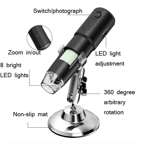 Microscope électronique WIFI Lente d'ingradimento numérique USB