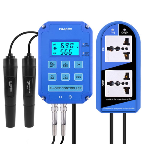 KL-803W Téléphone cellulaire WIFI Moniteur numérique à base d'acide et régulateur Redox Misurateur de PH pour usage domestique, colonne européenne