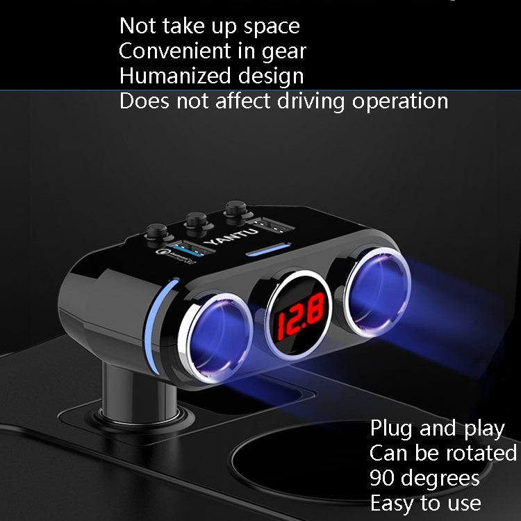 YANTU B39 Cigarette Lighters Cars Multifunctional Usb Fast Charging Car Charger, Wired Non-voltage, Wired Voltage, Wireless Non-voltage, Wireless Voltag...