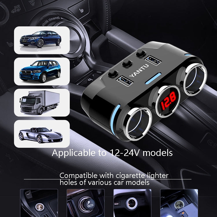 YANTU B39 Cigarette Lighters Cars Multifunctional Usb Fast Charging Car Charger, Wired Non-voltage, Wired Voltage, Wireless Non-voltage, Wireless Voltag...