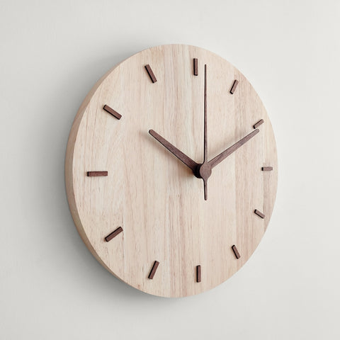 Orologio da parete in legno massiccio Orologio da parete per soggiorno casa Orologio decorativo, Solid Wooden Wall Clock