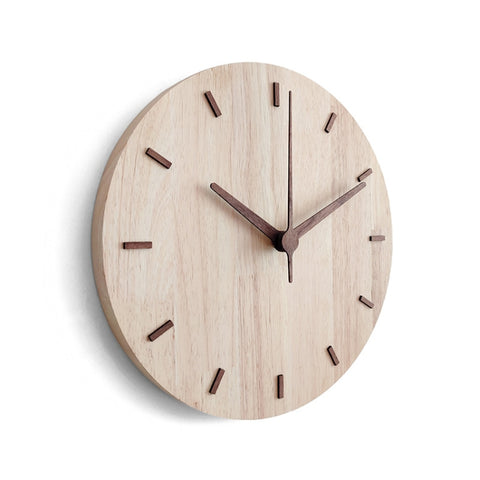 Orologio da parete in legno massiccio Orologio da parete per soggiorno casa Orologio decorativo, Solid Wooden Wall Clock