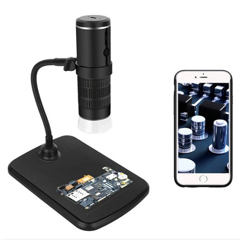 Lentille d'ingrandimento portable avec microscope électronique WIFI pour téléphone cellulaire numérique HD, 50X-1000X