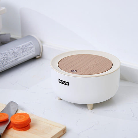 Mini pattumiera da tavolo Simple Press Secchio di stoccaggio grunge Dormitorio per studenti Comodino Cartuccia per rifiuti rotonda, Round Trash Cartridge