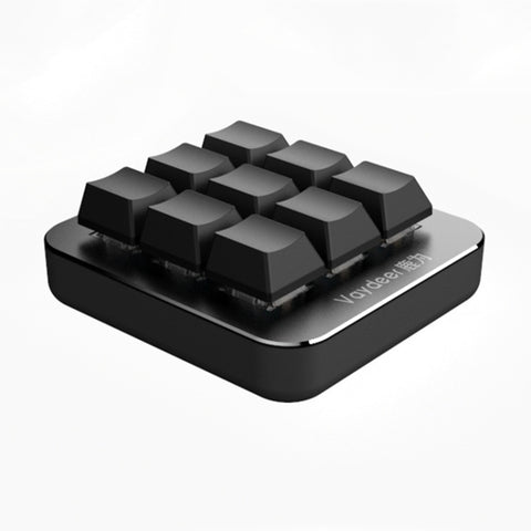 Vaydeer JP1011 Tastiera meccanica a 9 tasti Mini tastiera portatile personalizzata, Lunghezza cavo: 1 m