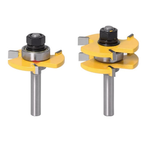 2 pezzi/set 1/2 manico 3 denti fresa per legno, 2 PCS/Set 1/2 Handle