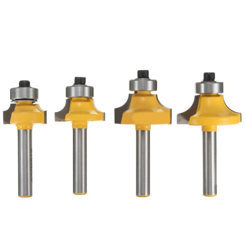 4 pz/set 1/4 manico in lega di filettatura coltello lavorazione del legno punta della macchina, 4 PCS/Set 1/4 Handle