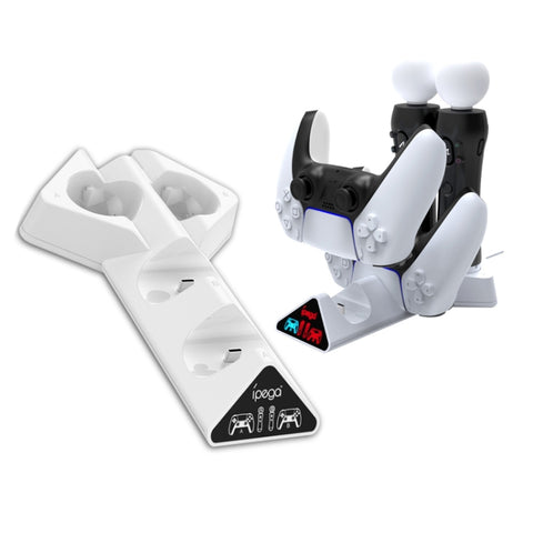 Ipega PG-P5011 Caricabatterie con manico per caricabatterie Triangle Beast per PS5 / PS MOVE, PG-P5011
