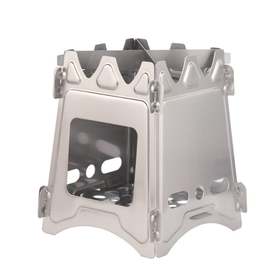 Stufa da picnic in acciaio inox Wilderness Survival Stufa pieghevole, Foldable Stove