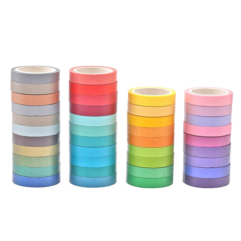 40 colori / Set Nastro arcobaleno di colori puri Materiali manuali fai da te fatti a mano, 40 Colors / Set