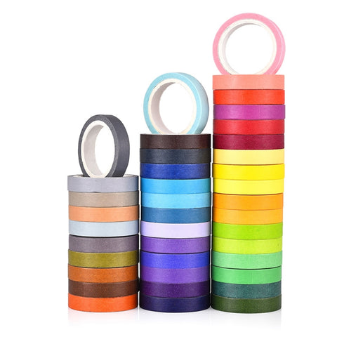 40 colori / Set Nastro arcobaleno di colori puri Materiali manuali fai da te fatti a mano, 40 Colors / Set