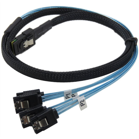 Mini SAS 36 pin SFF 8087 a 4 server SATA 7P, lunghezza cavo: 50 cm