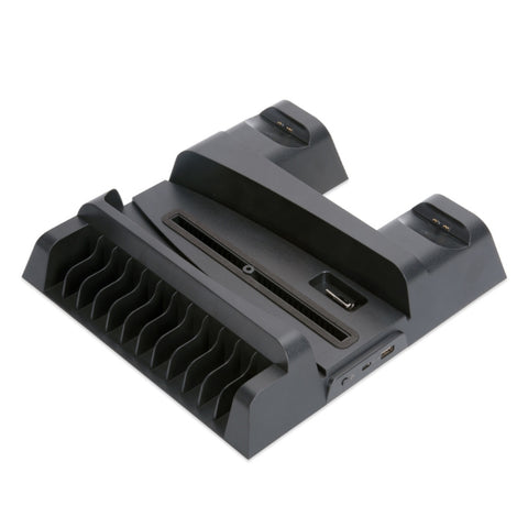 OIVO IV-P5235B Console di gioco Ventola di raffreddamento Base Gamepad Sedile di ricarica con luce a LED e rack di archiviazione per dischi per PS5