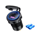Car Motorcycle Ship Modified USB Charger Waterproof PD + QC3.0 Fast Charge, Blue Light With Terminal, Red Light With Terminal, Green Light With Terminal...