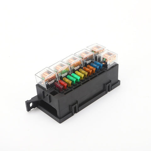 Fusible à 11 vies modifié pour voiture avec support de cassette interne pour collège cabine de voiture à 6 vies, fusible 11 voies