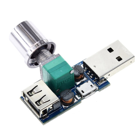 Certamente! Ecco un titolo più conciso e accattivante per il tuo prodotto Shopify:

 "Regolatore di Velocità Ventola USB 2 Pezzi - Raffreddamento Silenzioso"