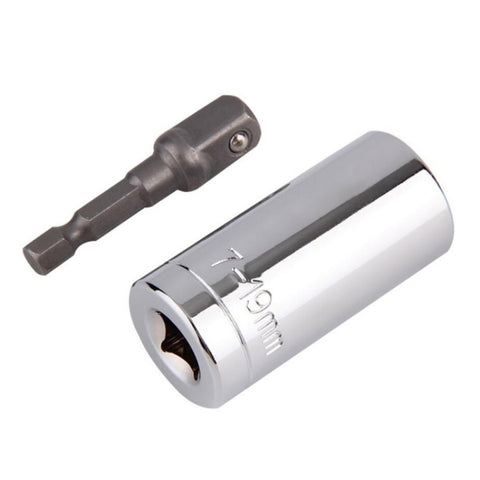 Set di testi per chiavi dinamometriche universali, manicotti per prese da 7-19 mm, boccola a cricchetto per trapano elettrico, chiave magica, utensili multimano, 7-19mm Wrench
