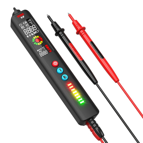 Termometro a infrarossi con penna elettrica multimetro intelligente a tre modalità BSIDE X2 con illuminazione torcia, X2