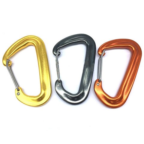 3 pièces AD802U 8 cm Gancio de sécurité à la molla en forme de D pour l'alpinisme en jambe d'aluminium, consegna décontracté à couleur, AD802U