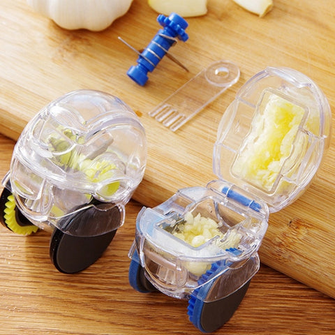 2 pièces Rullo manuale da cucina Taglierina per aglio Ustensile per aglio a macinazione rapida Consegna colore casuale, Roller Garlic