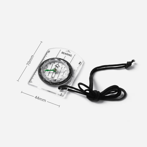Bussola 2 in 1 de 4 pezzi avec righello di misurazione della mappa Bussola multifunzionale per esterni, 2 in 1