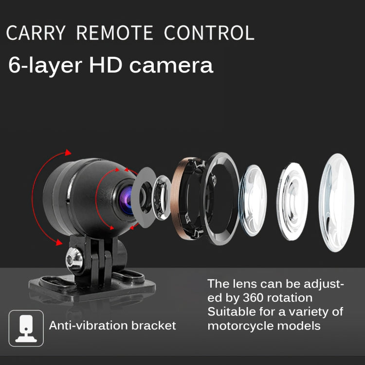 MT35B 1080P Waterproof Motorcycle Recorder with Phone Link