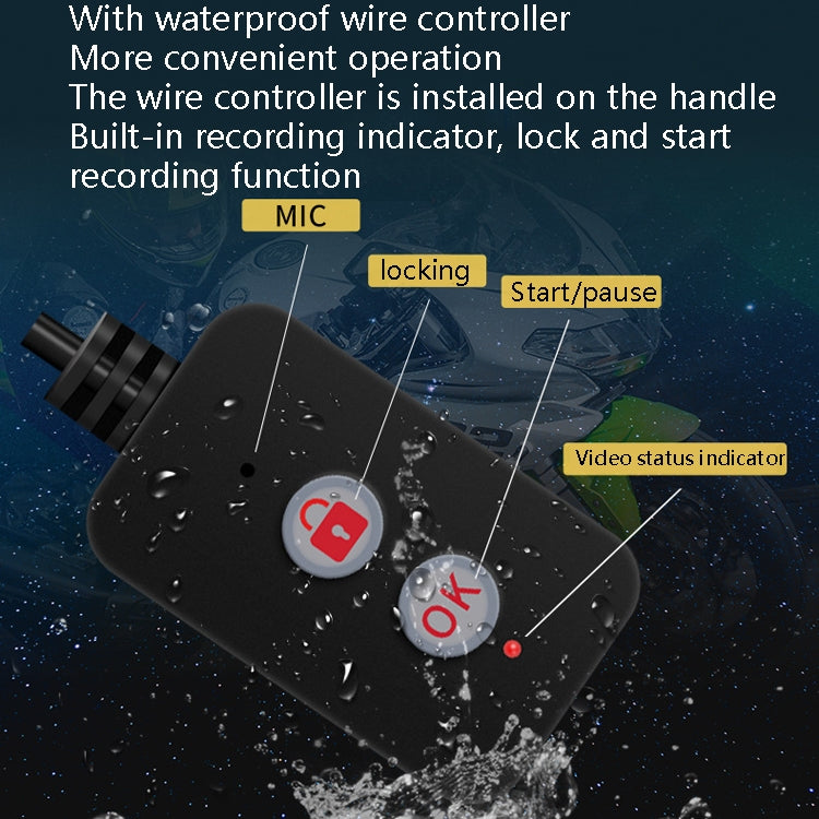 MT35B 1080P Waterproof Motorcycle Recorder with Phone Link