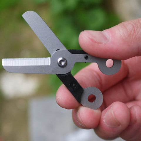 3 mini forbici da esterno en acciaio inossidabile per forbici EDC anti-perdita, EDC Scissors
