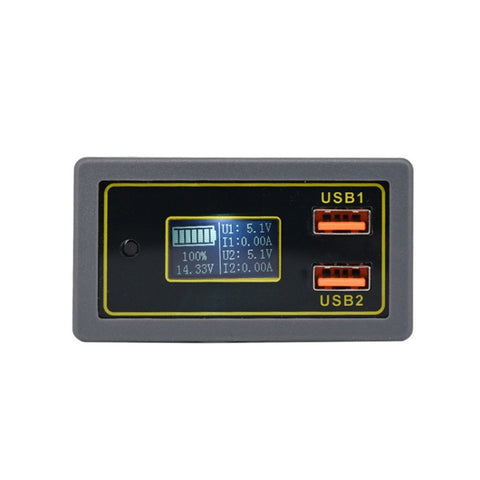 Tableau d'électricité de tension CC pour batterie automatique 12/24 V, batterie à piombo-acide, affichage de voiture rapide USB 5 V, tableau électrique de tension CC de voiture