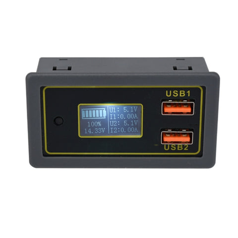 Tableau d'électricité de tension CC pour batterie automatique 12/24 V, batterie à piombo-acide, affichage de voiture rapide USB 5 V, tableau électrique de tension CC de voiture