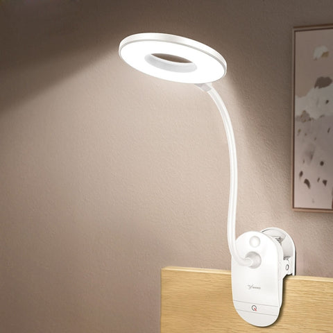 YAGE T102 2W 18LED Touch Switch 3-Level Dimming Clip Lampada da scrivania Protezione degli occhi Luce a LED