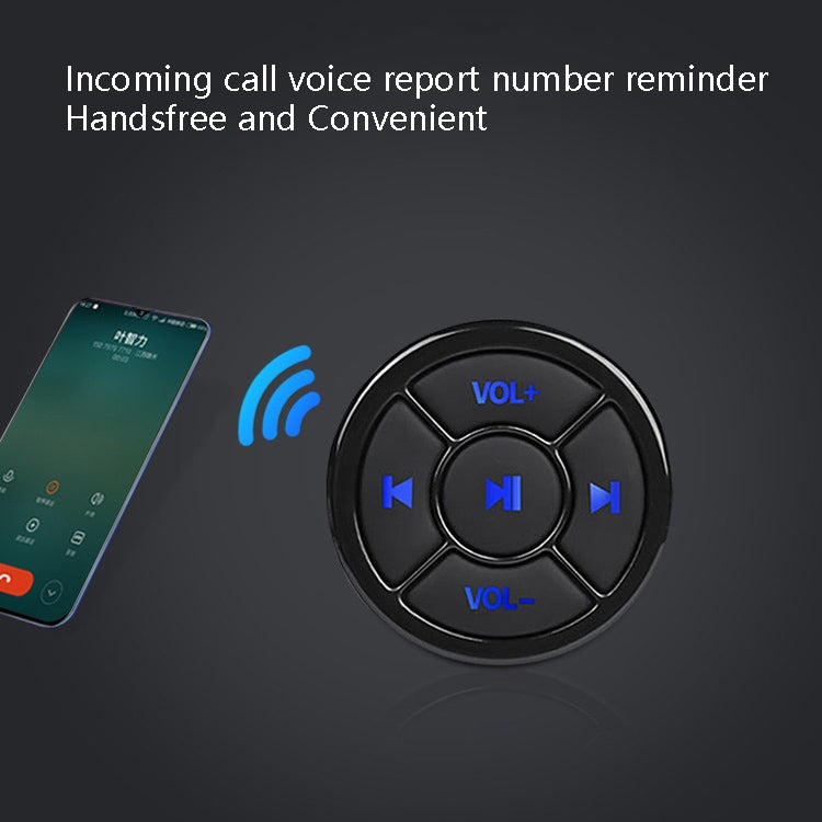 Car Mobile Phone Remote Control Bluetooth Wireless Multimedia Button Remote Control Music Playback Selfie, Silver, Black, Silver With Buckle            ...