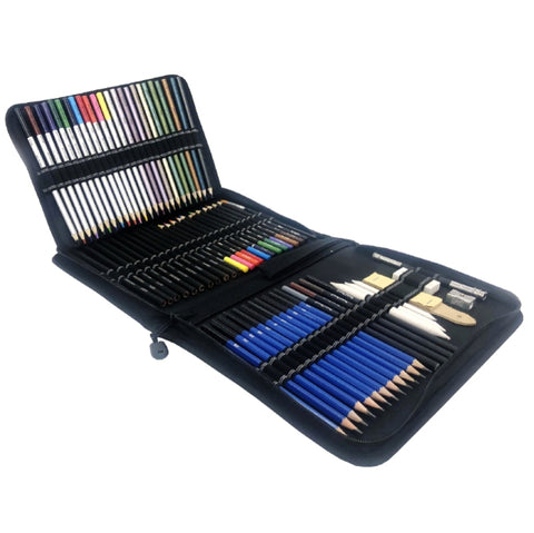 Set di 72 in 1 matita colorata per schizzi Matita colorata per studenti dipinta a mano, Hand-Painted Art Pencil