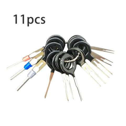 11 PCS Kit d'instruments pour le retrait du terminal du calculateur de câblage automobile Kit de câblage électrique pour le câblage du transformateur du connecteur à sertir, 11 en 1