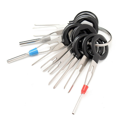 11 PCS Kit d'instruments pour le retrait du terminal du calculateur de câblage automobile Kit de câblage électrique pour le câblage du transformateur du connecteur à sertir, 11 en 1