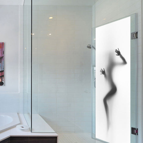 2 pezzi/set silhouette porta Art Decor casa creativo fai da te 3D adesivi per porte modello per la decorazione della porta della casa della stanza da parete, 3D Door Sticker
