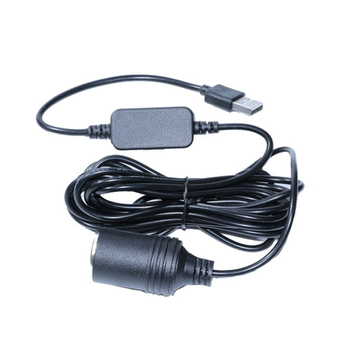 12V USB to Cigarette Lighter Socket Adapter for Cars