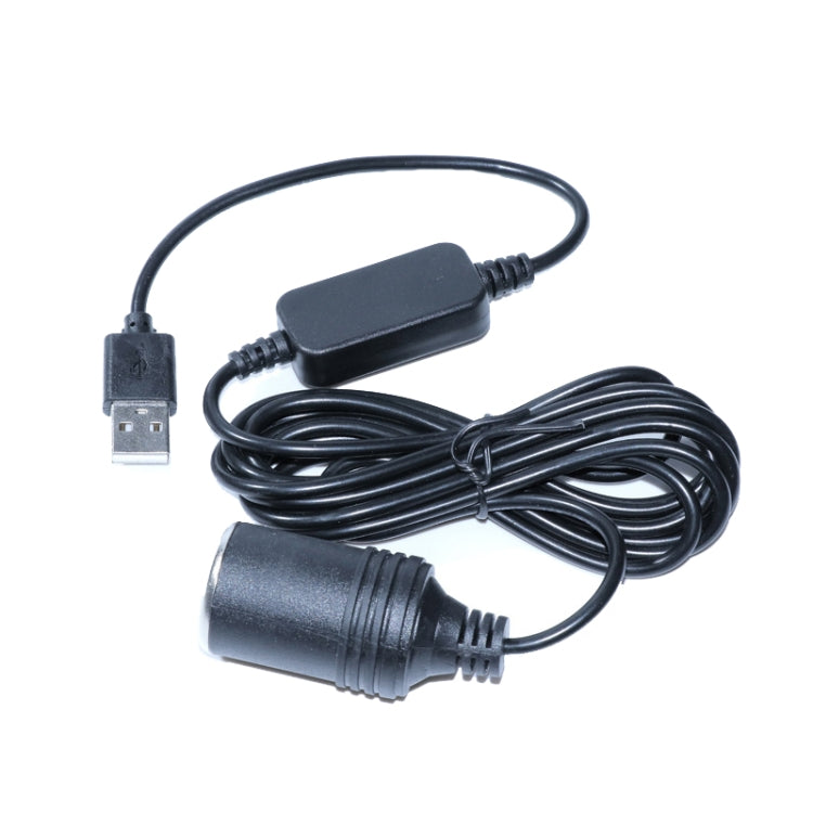 12V USB to Cigarette Lighter Socket Adapter for Cars